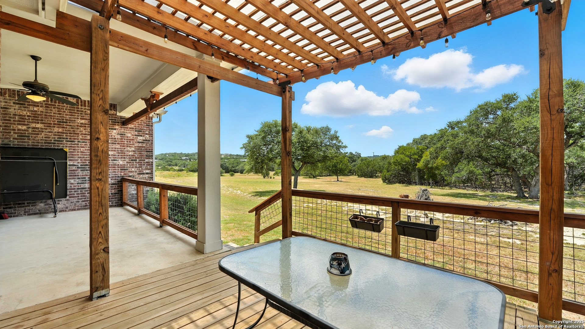 179 Prairie Dawn Spring Branch, TX 78070 - Photo 36 of 45 a view of a porch with furniture