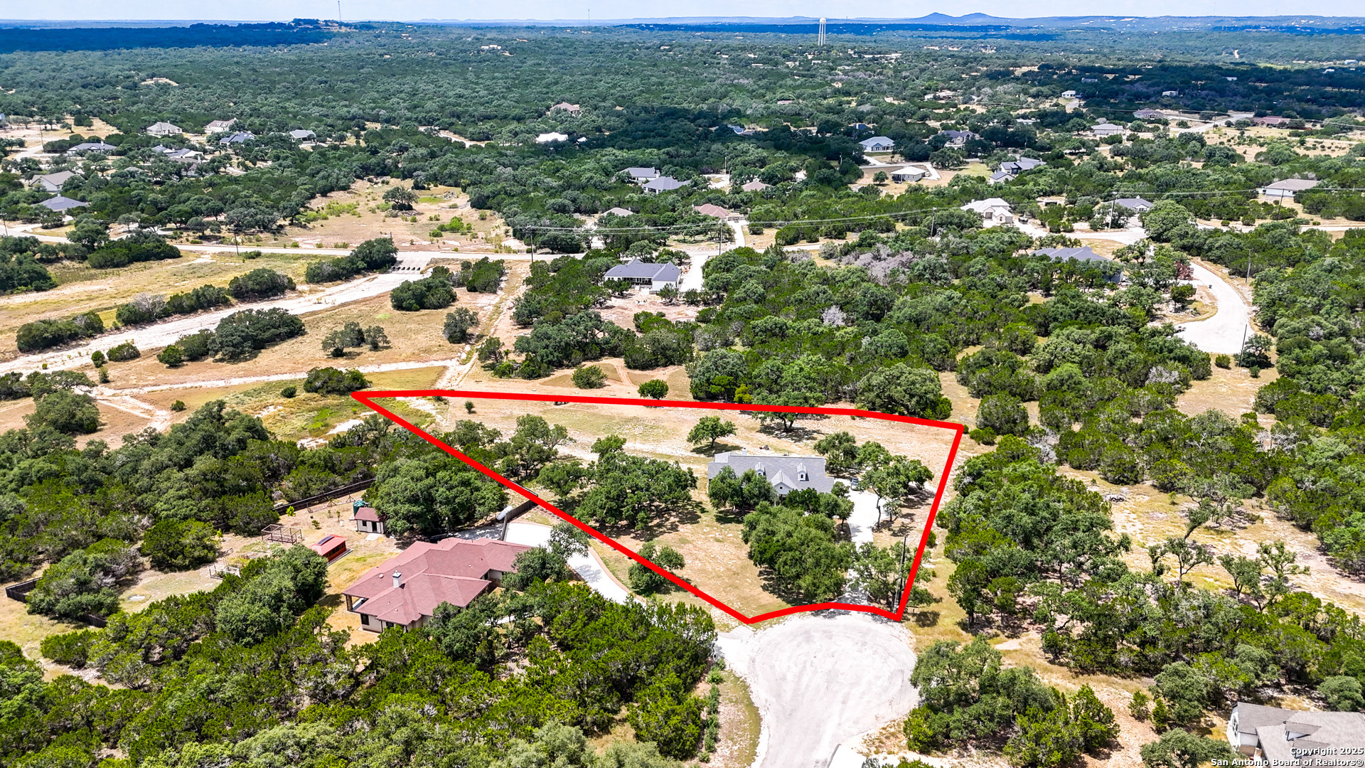 179 Prairie Dawn Spring Branch, TX 78070 - Photo 39 of 45 an aerial view of residential houses with city view