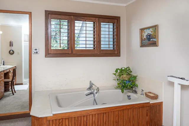 a bathroom with a sink and a bathtub