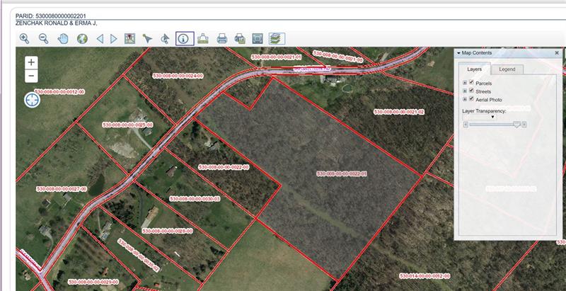 0 Sugar Run Road Venetia, PA 15367 - Photo 4 of 5 Please note the Gas Line right of way that goes between 1108 Sugar Run and the 21 acres listed for sale. You can see the mowed path in the photo. Photo taken from tax web site.