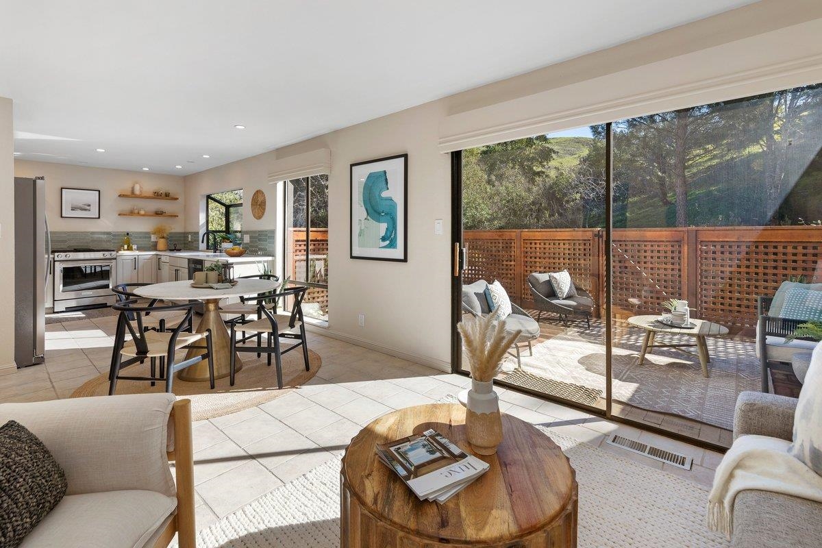 320 Corte Gabriel Moraga, CA 94556 - Photo 15 of 33 a living room with furniture and a floor to ceiling window