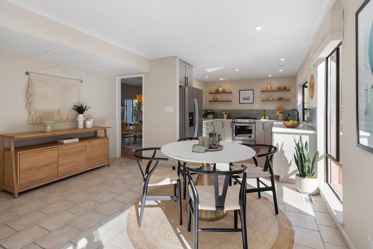 320 Corte Gabriel Moraga, CA 94556 - Photo 16 of 33 a view of a dining room with furniture and a chandelier
