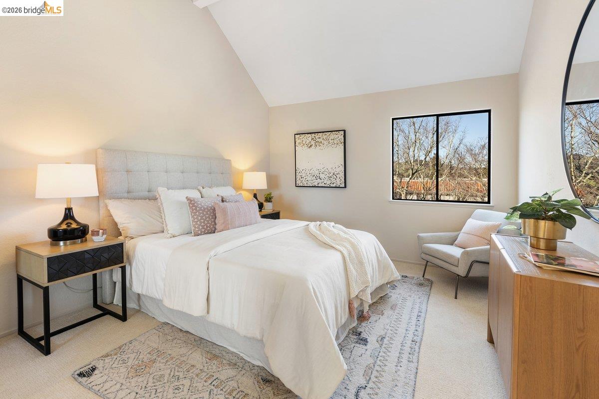 320 Corte Gabriel Moraga, CA 94556 - Photo 29 of 33 a bedroom with a bed and wooden floor