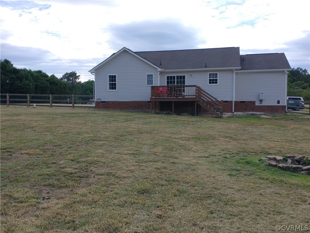 5929 Trinity Church Road Church Road, VA 23833 - Photo 26 of 26 a view of a house with a backyard