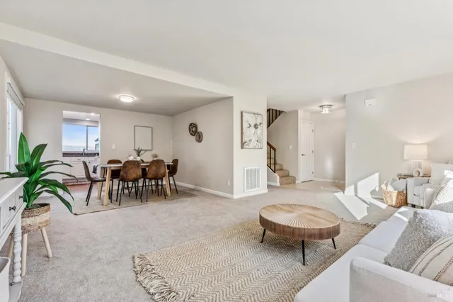 a view of a balcony with lake view and a ocean view