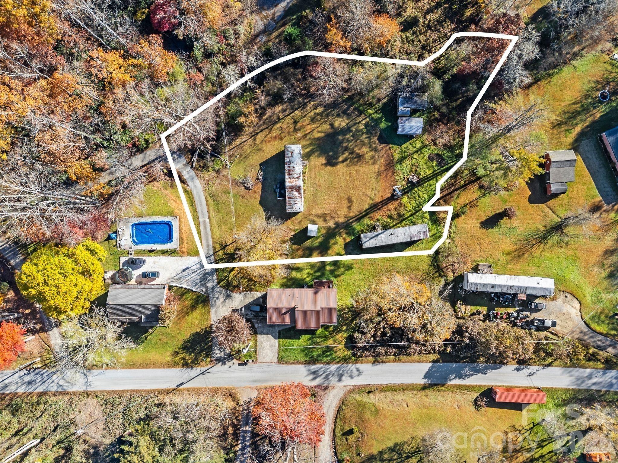 a view of building along with road