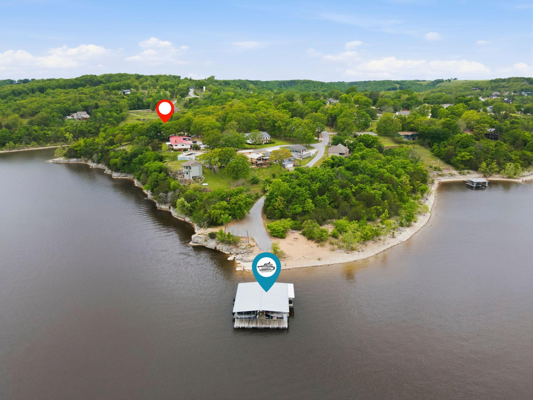 169 Waterscape Road Ridgedale, MO 65739 - Photo 39 of 53 55-web-or-mls-DJI_0111 Dock Pin