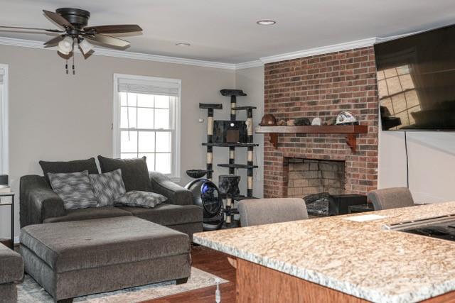 957 State Rd S-29-38 Lancaster, SC 29720 - Photo 11 of 25 a living room with furniture and a fireplace
