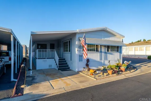 a front view of a house