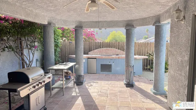 a backyard of a house