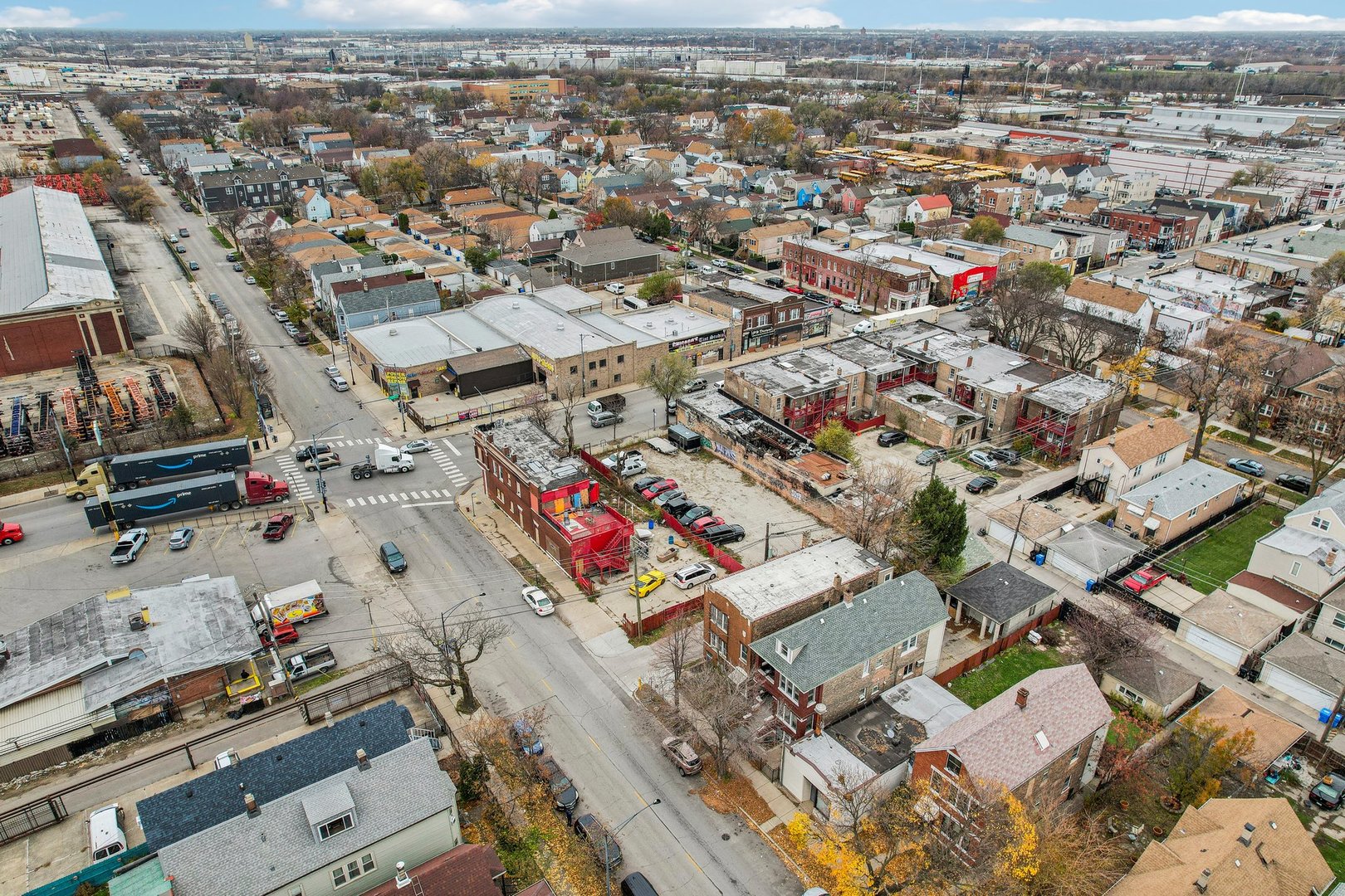 3140 West Pershing Road Chicago, IL 60632 - Photo 63 of 65 an aerial view of a city with lots of residential buildings