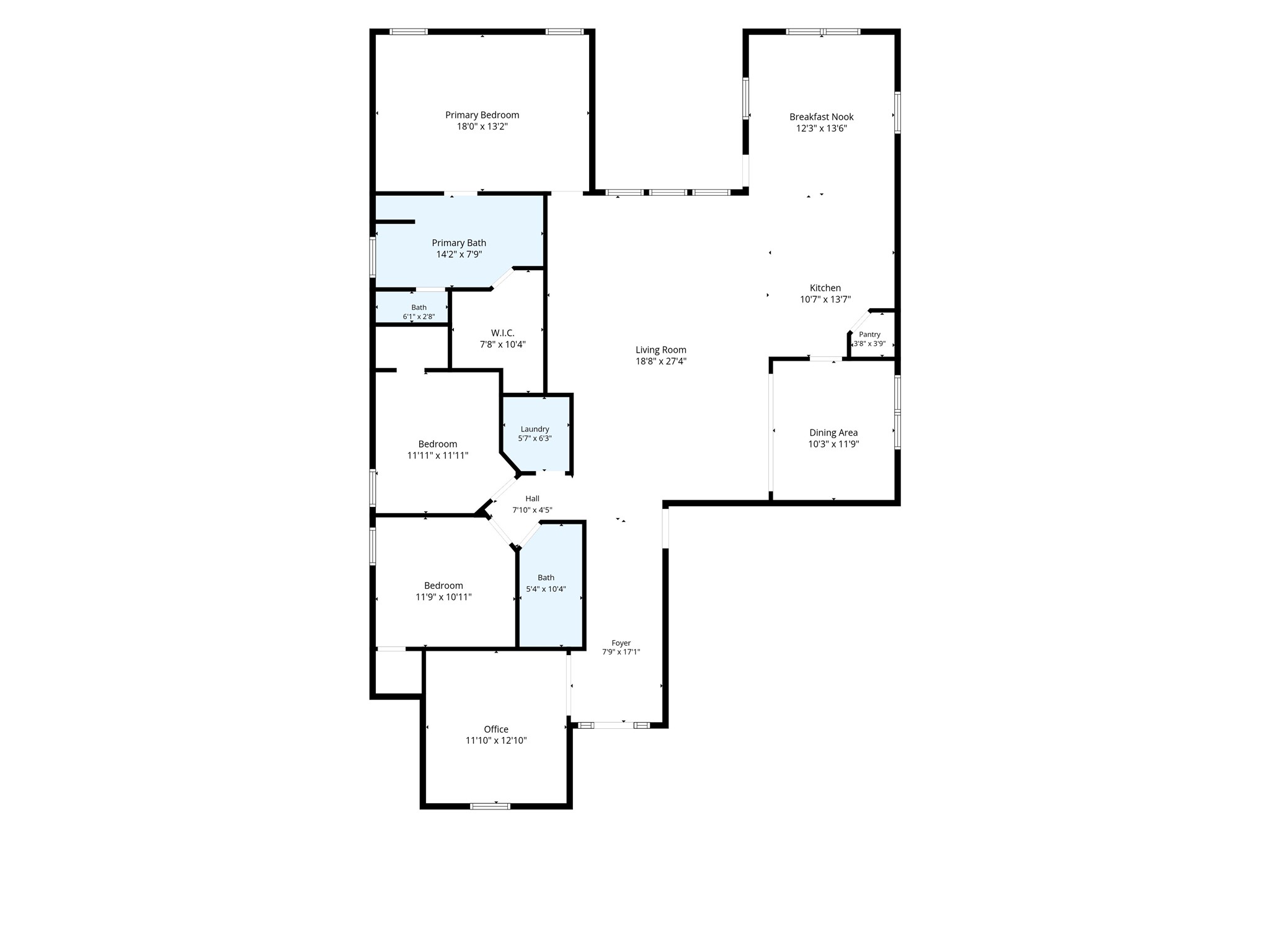 2502 Tiger Eye Drive Rosharon, TX 77583 - Photo 40 of 40 Floorplan of home with approximate dimensions.