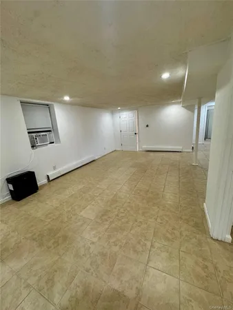 a view of a terrace with trees