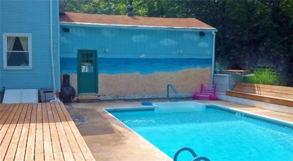 34 Kruse Road Hubbardston, MA 01452 - Photo 8 of 27 a view of backyard with swimming pool