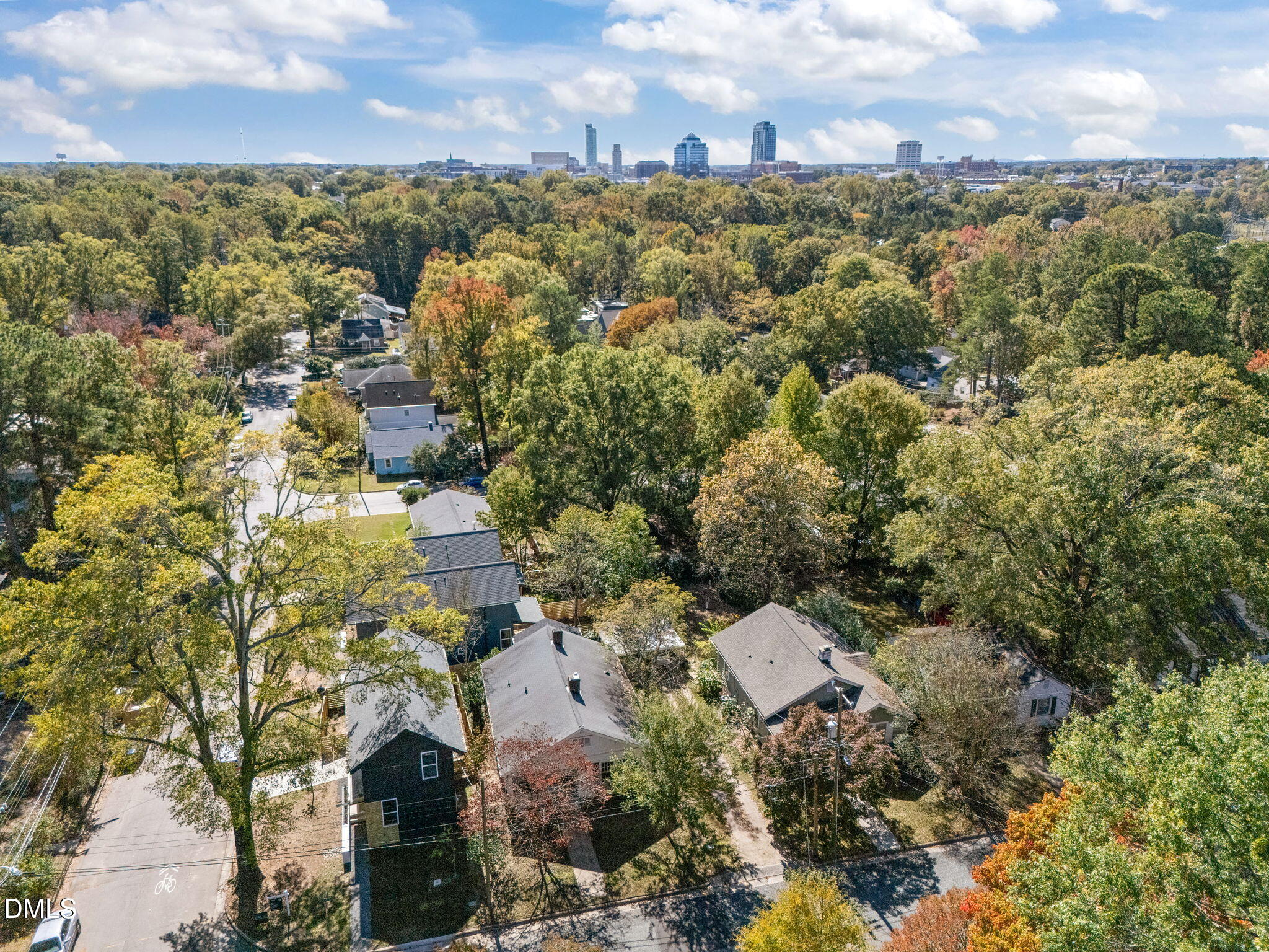 303 Clark Street Durham, NC 27701 - Photo 30 of 30 an aerial view of residential house with parking space
