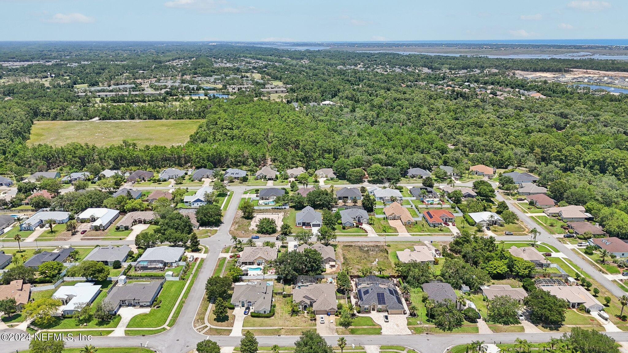 156 Cacique Drive St. Augustine, FL 32086 - Photo 47 of 68 an aerial view of residential houses with outdoor space and trees