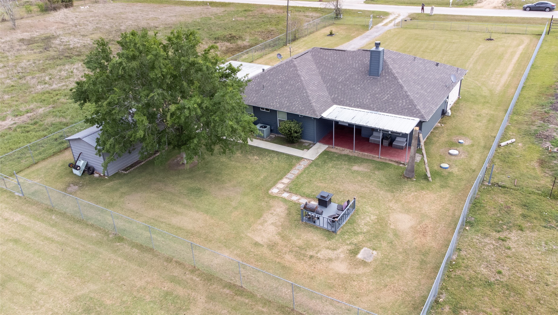 14302 Austin Bayou Drive Rosharon, TX 77583 - Photo 19 of 22 an aerial view of a house with swimming pool