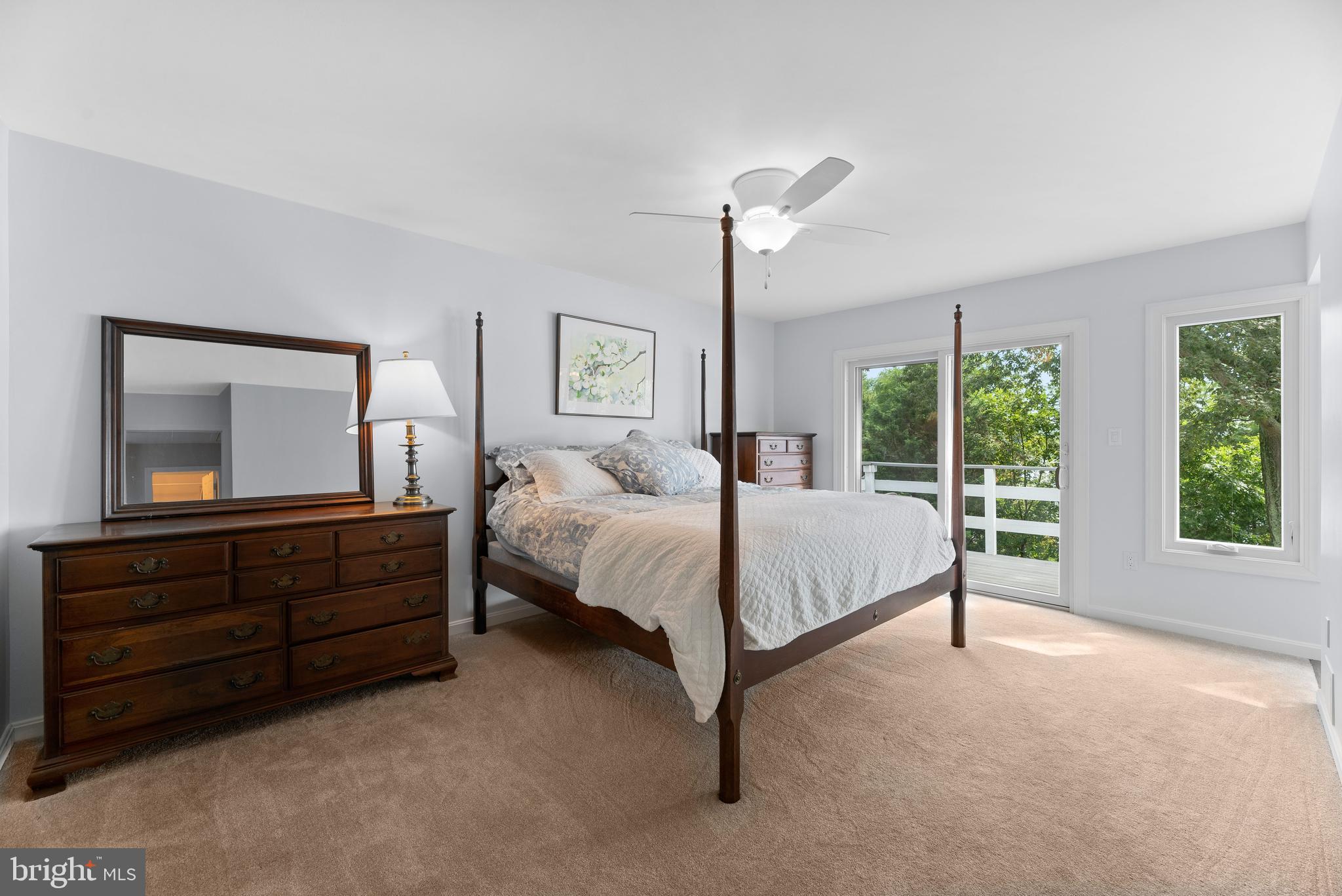 3071 Riverview Road Riva, MD 21140 - Photo 16 of 39 Master bedroom with walk in closet and balcony