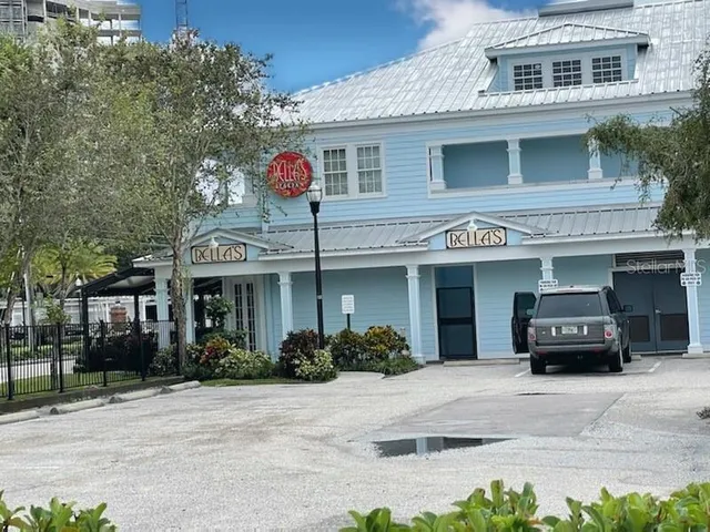 a view of street with sitting area