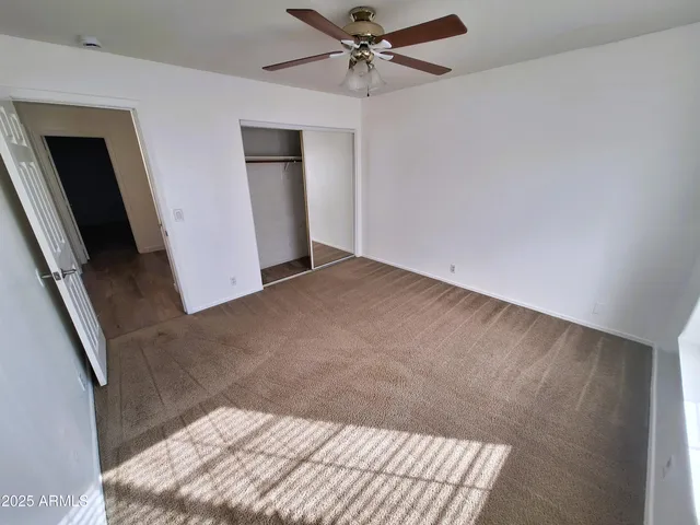 a view of small space with a window