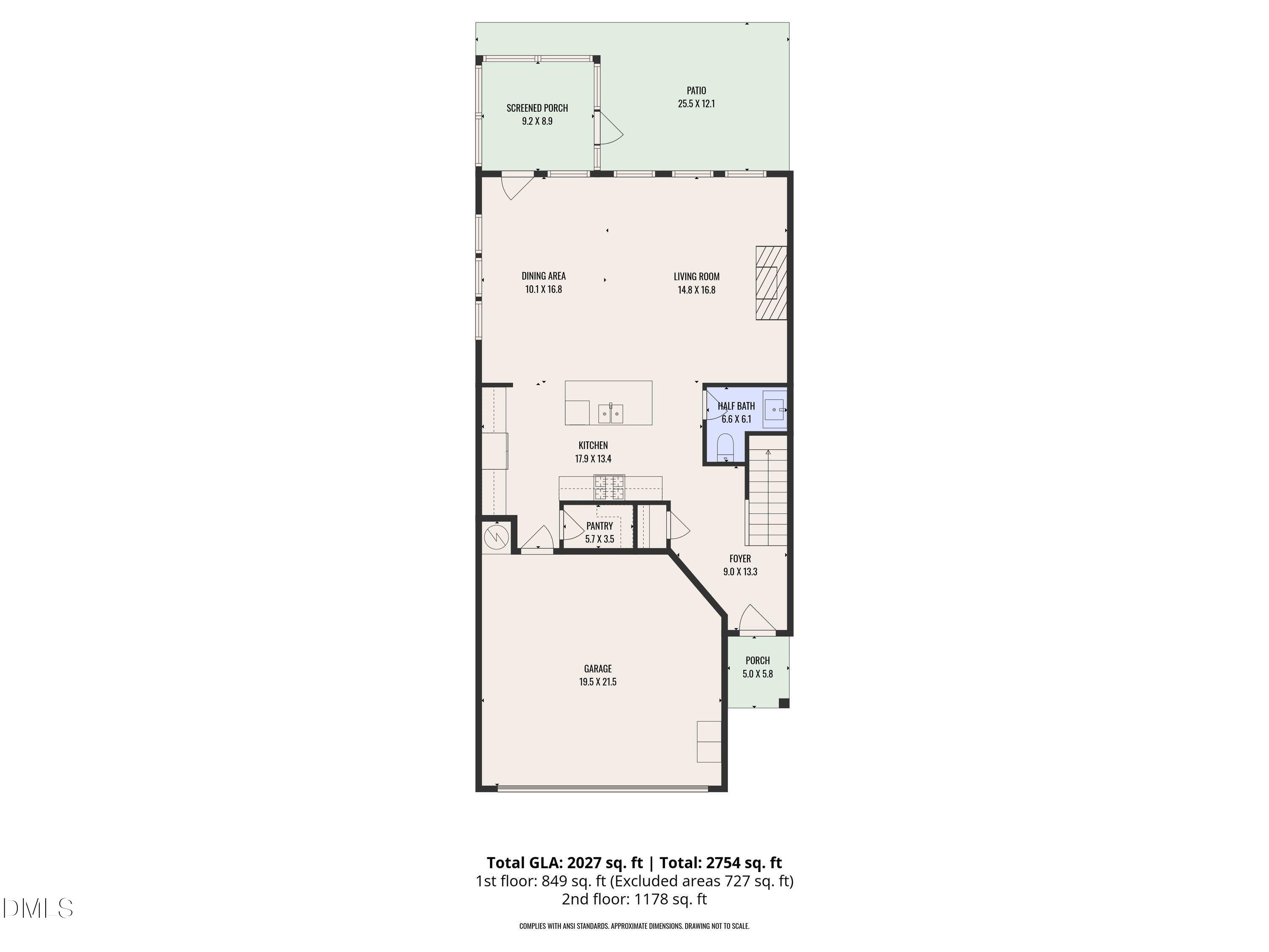 4028 Mount Moran Road Raleigh, NC 27616 - Photo 45 of 46 a picture of a floor plan