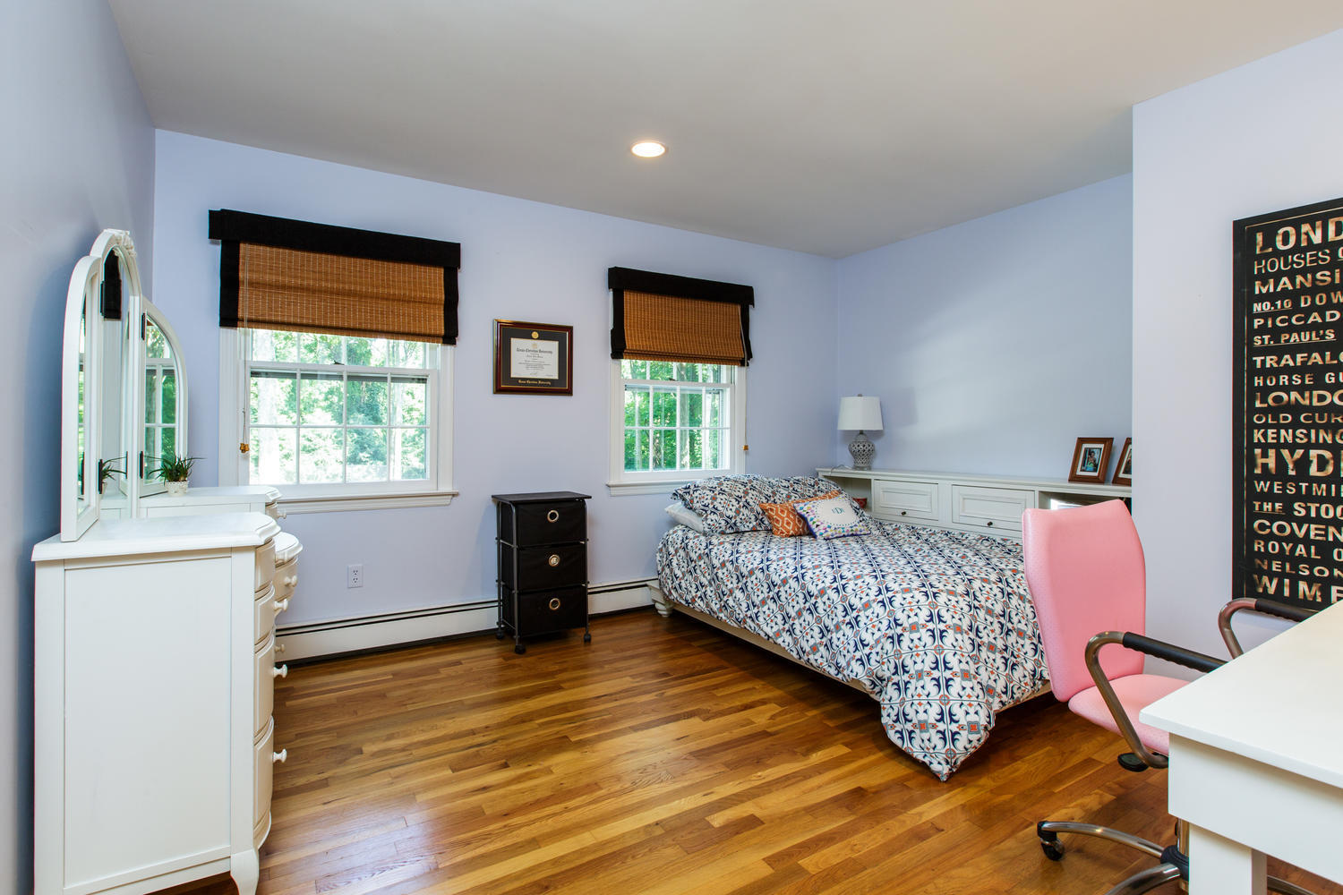 73 Talmadge Hill Road New Canaan, CT 06840 - Photo 19 of 37 a bedroom with a bed and a window