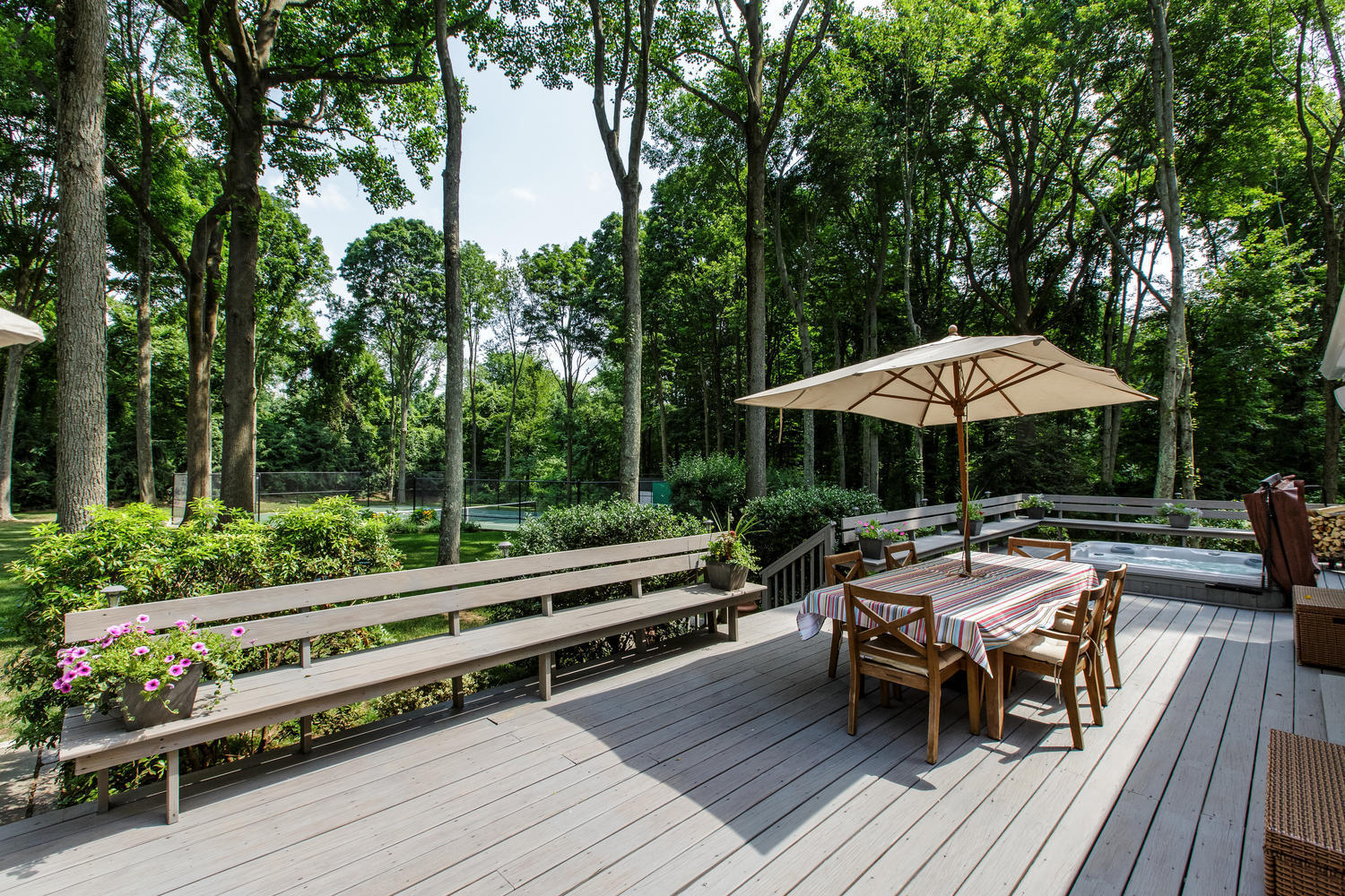 73 Talmadge Hill Road New Canaan, CT 06840 - Photo 26 of 37 a outdoor view with a sitting space