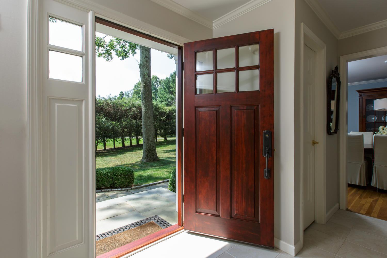 73 Talmadge Hill Road New Canaan, CT 06840 - Photo 3 of 37 a view of a porch and garden