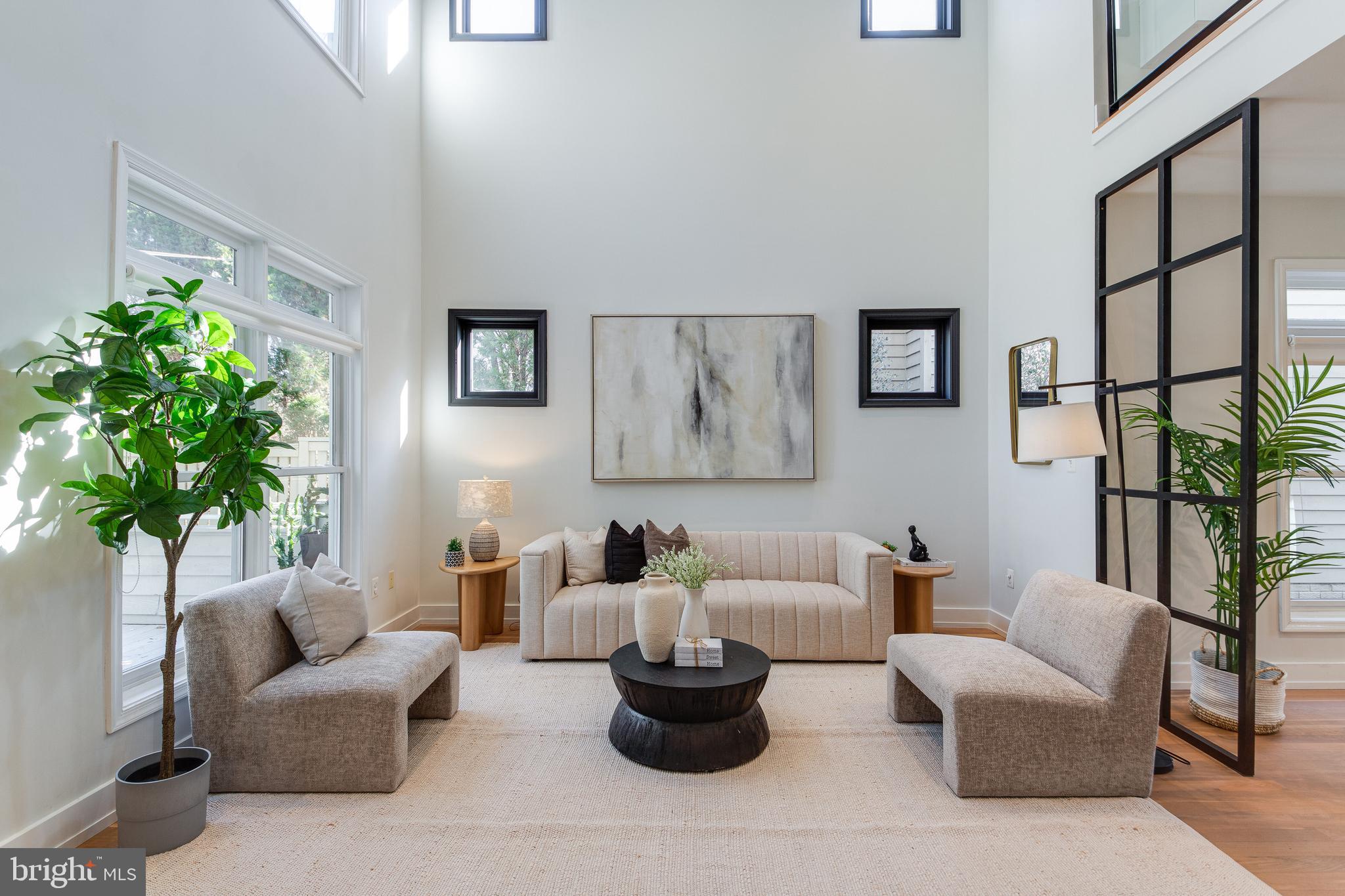 2009 Beacon Place Reston, VA 20191 - Photo 6 of 40 a living room with furniture and a potted plant