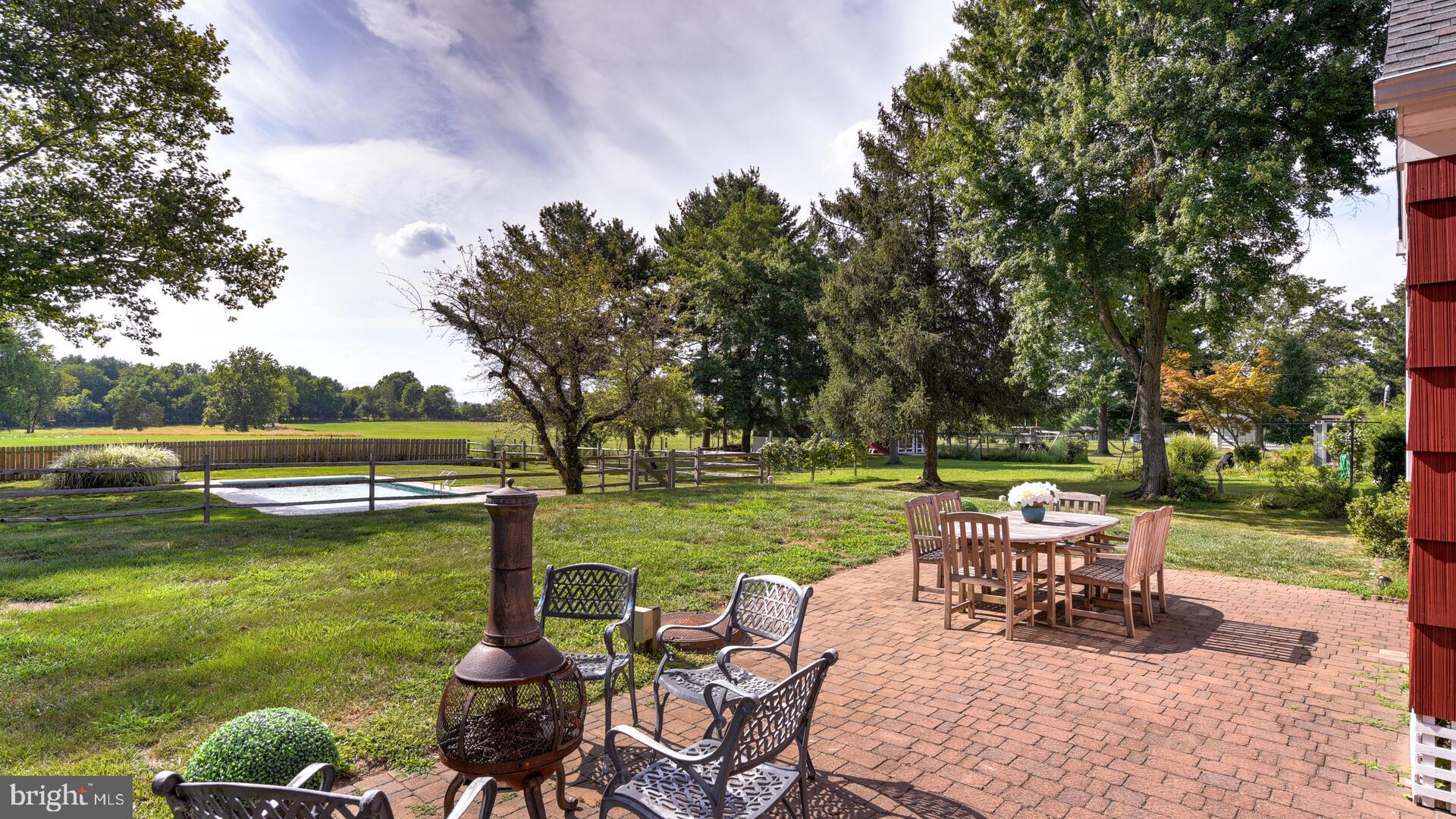 629 Scotch Road Pennington, NJ 08534 - Photo 47 of 55 Patio overlooking Pool