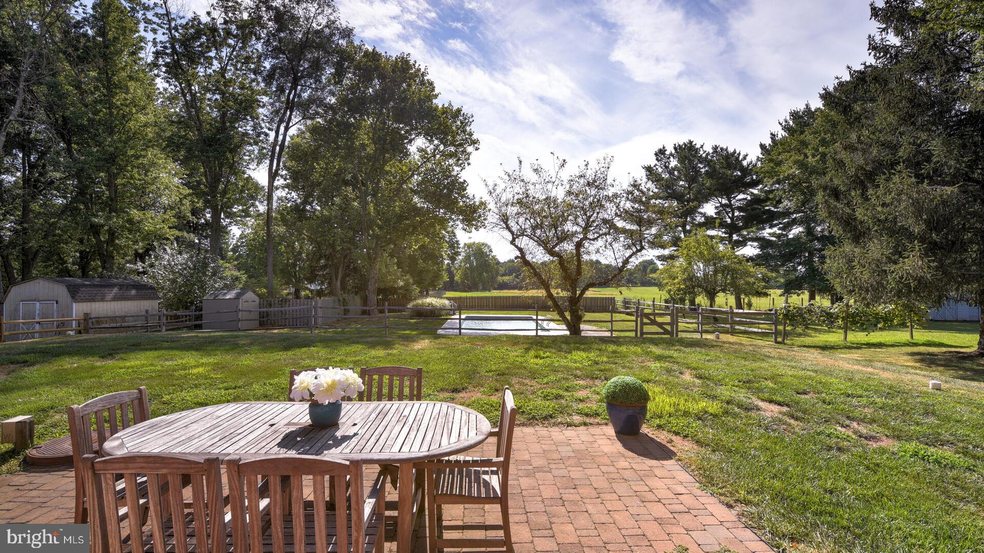 629 Scotch Road Pennington, NJ 08534 - Photo 48 of 55 Patio Overlooking Pool