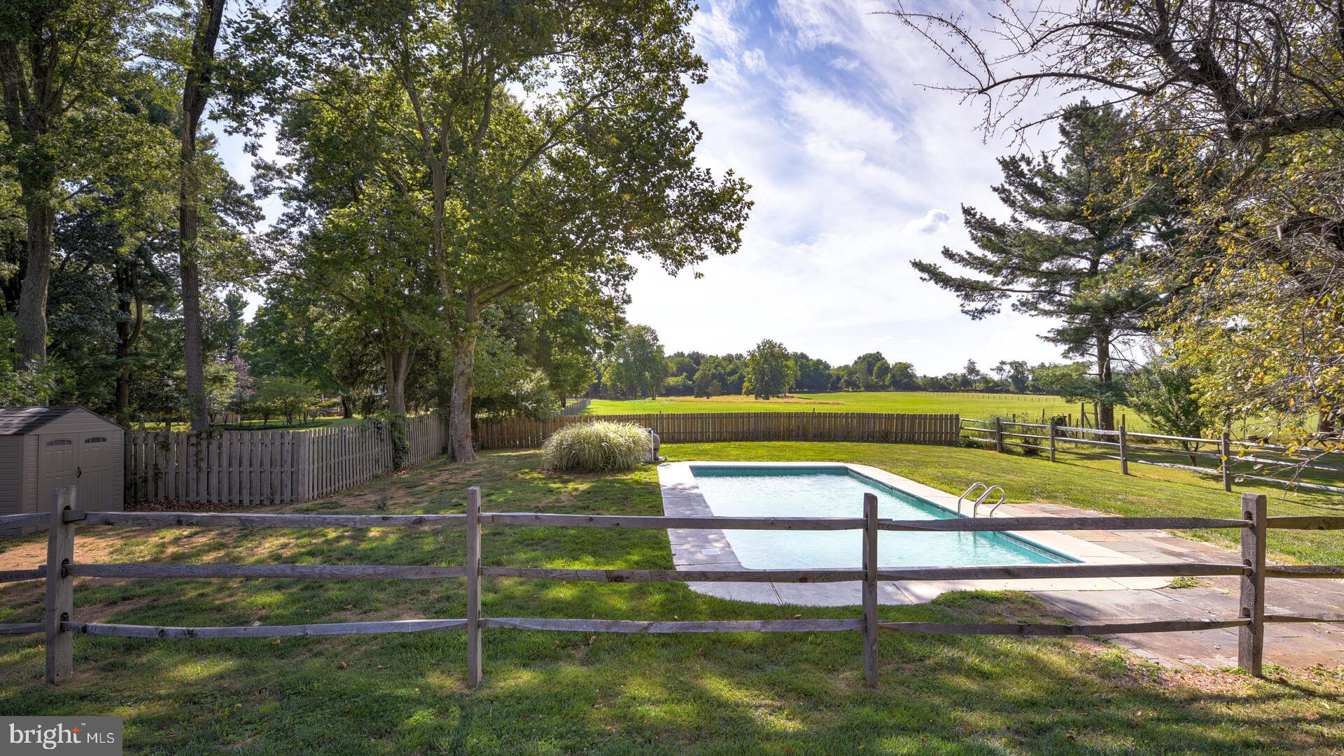 629 Scotch Road Pennington, NJ 08534 - Photo 49 of 55 Pool Overlooking Bucolic Fields