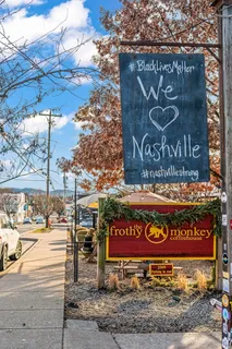 a sign on the side of a building