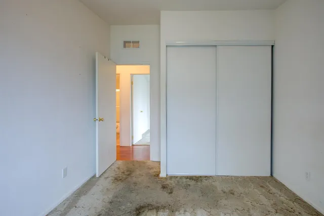 a view of backyard of house