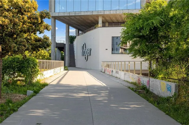 a view of city with tall buildings