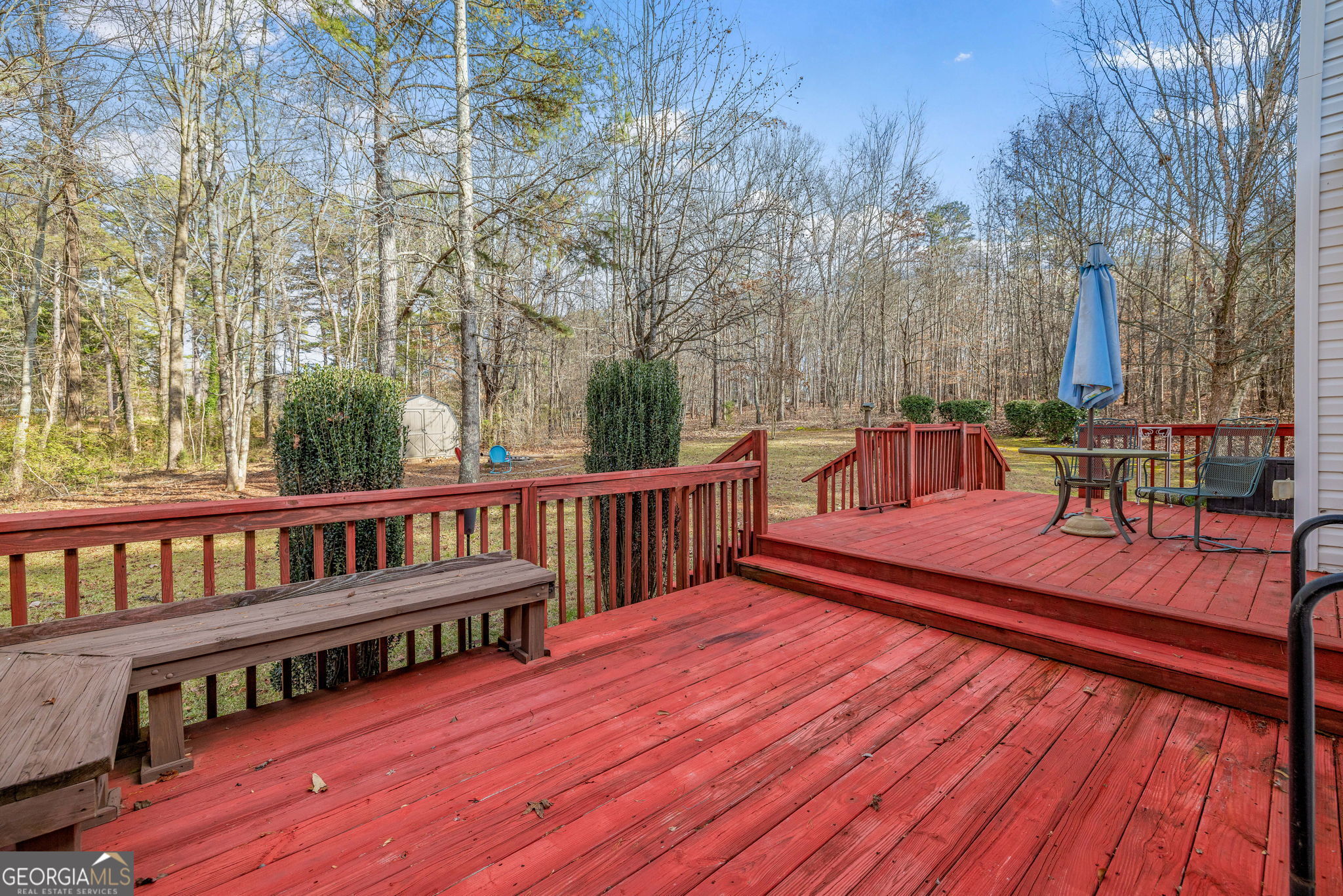 274 Hopes Circle Demorest, GA 30535 - Photo 31 of 53 a view of a roof deck with wooden floor and fence