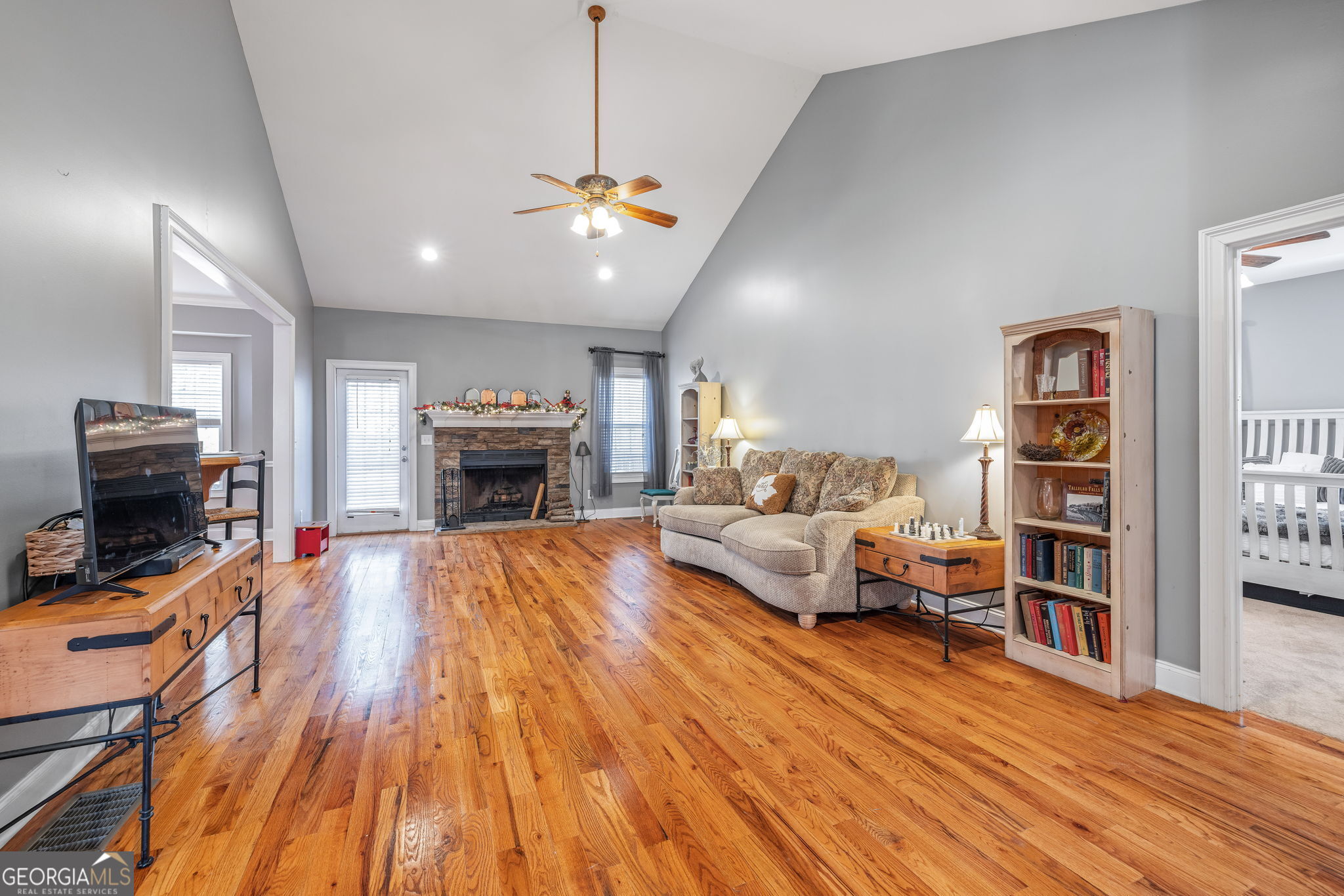 274 Hopes Circle Demorest, GA 30535 - Photo 5 of 53 a living room with furniture and a fireplace