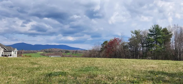 a view of an outdoor space with mountain view