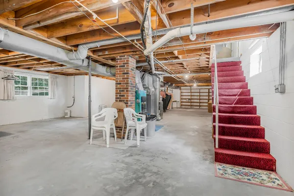 a view of storage and utility room