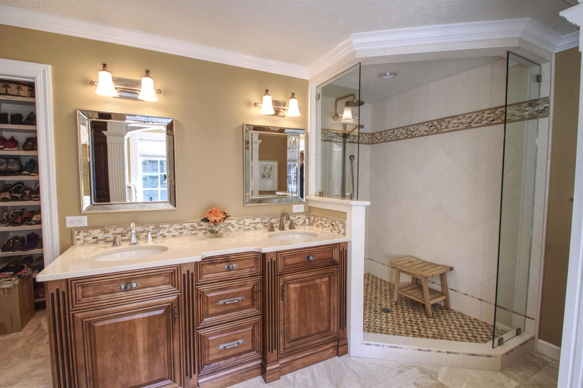 7177 Hall Road Greenbrier, TN 37073 - Photo 22 of 30 a bathroom with a sink double vanity and a mirror