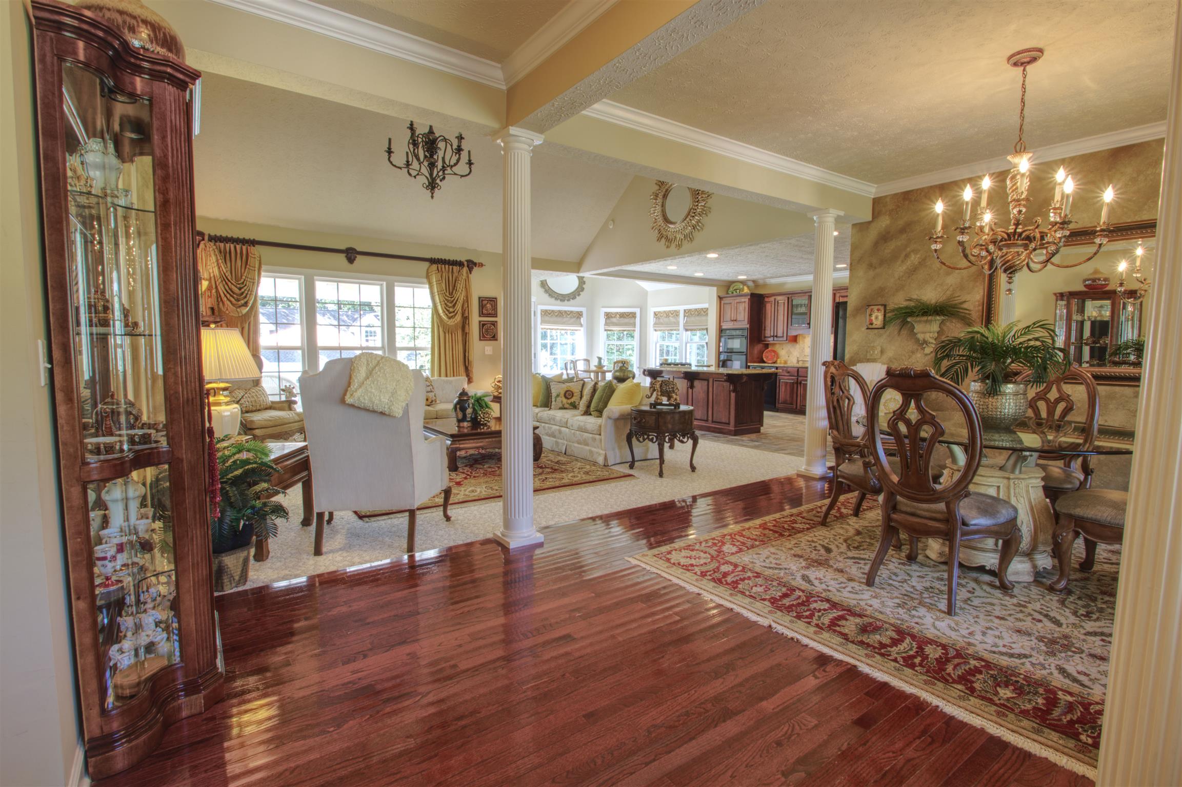 7177 Hall Road Greenbrier, TN 37073 - Photo 7 of 30 a living room with furniture and a chandelier