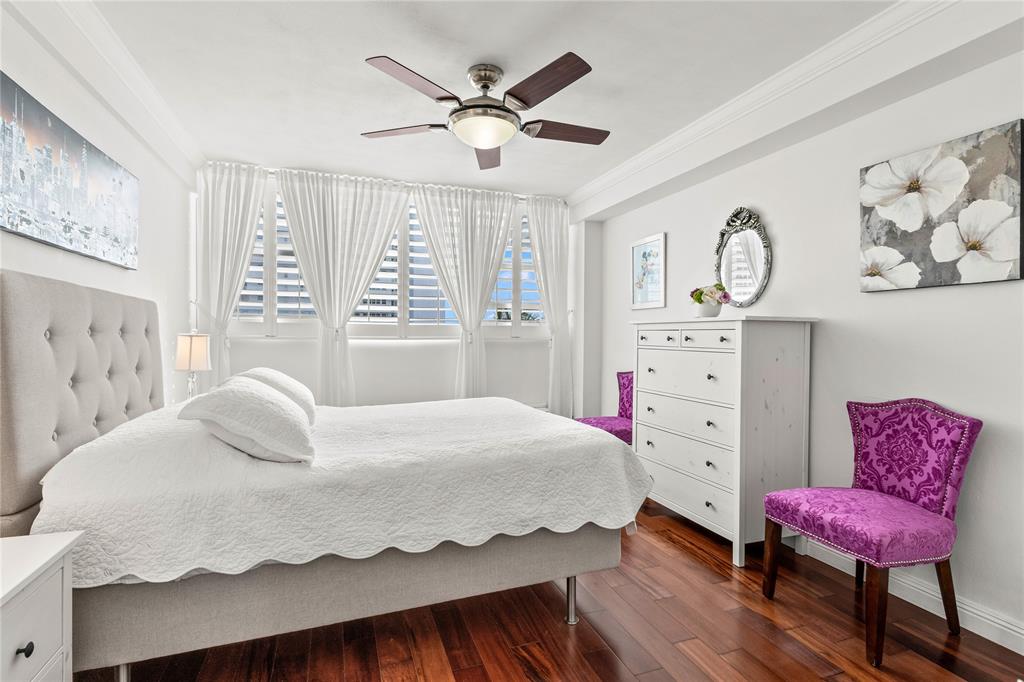 1900 South Ocean Drive, Unit 503 Fort Lauderdale, FL 33316 - Photo 21 of 33 a bedroom with a bed and dresser