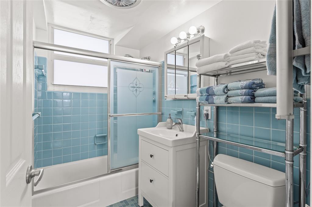 1900 South Ocean Drive, Unit 503 Fort Lauderdale, FL 33316 - Photo 24 of 33 a bathroom with a sink a toilet and shower