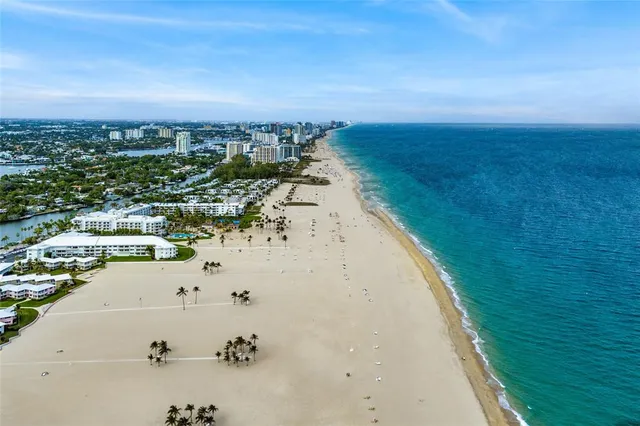an aerial view of beach