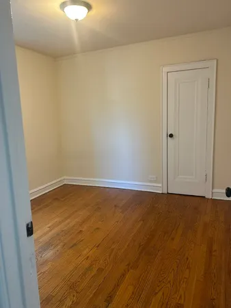 a view of small space with racks on the wall