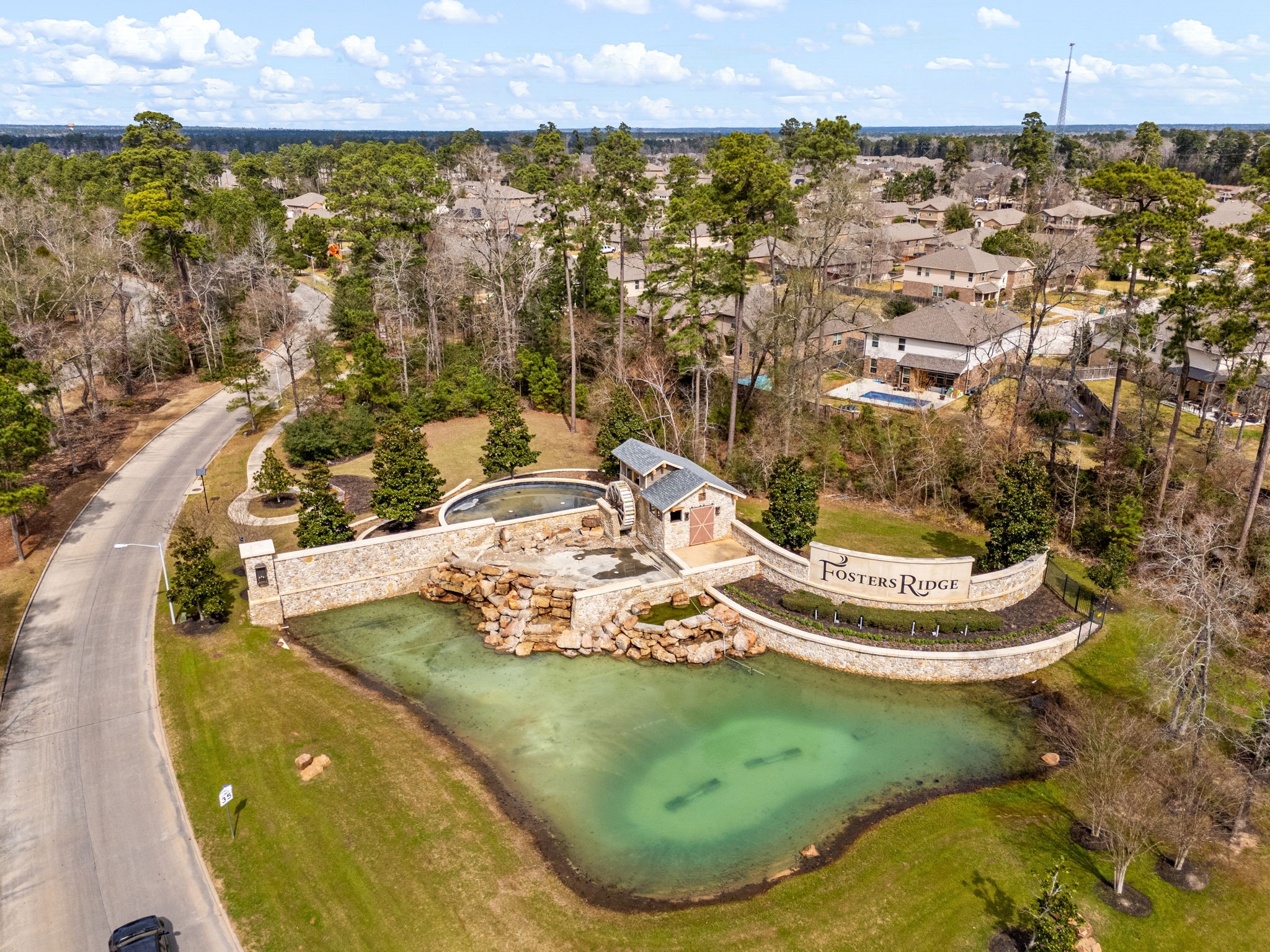 14019 Valley Creek Conroe, TX 77384 - Photo 28 of 30 a view of a swimming pool