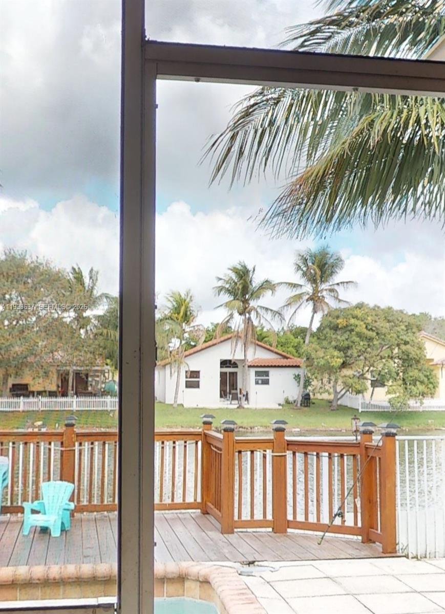 13877 Southwest 50th Street Miramar, FL 33027 - Photo 50 of 54 a view of a balcony with lake view