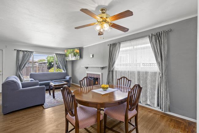 2056 Trinity Street San Mateo, CA 94403 - Photo 8 of 42 a view of a dining room with furniture window and wooden floor