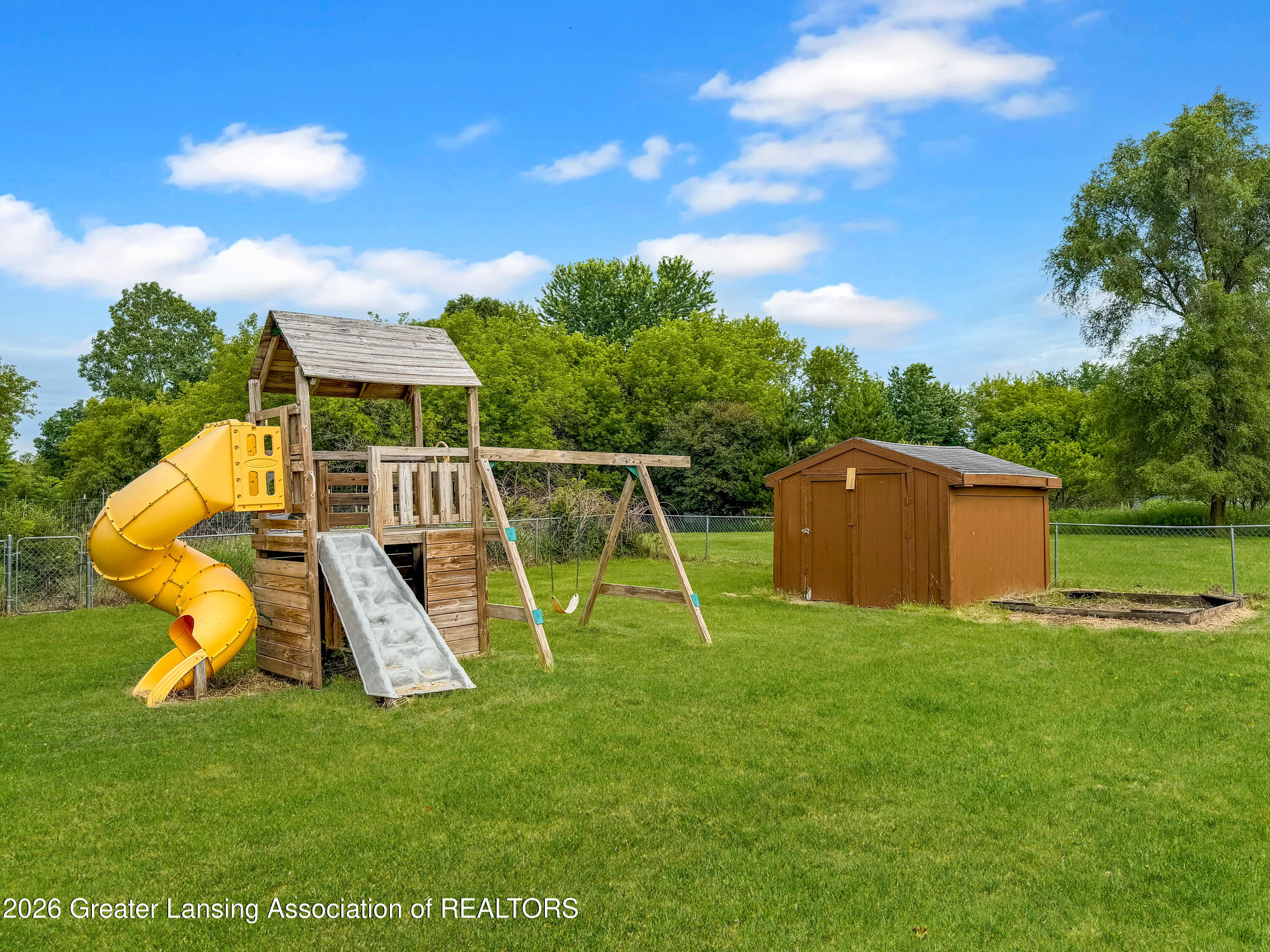3248 Lienhart Road Dansville, MI 48819 - Photo 43 of 62 Playset and Shed