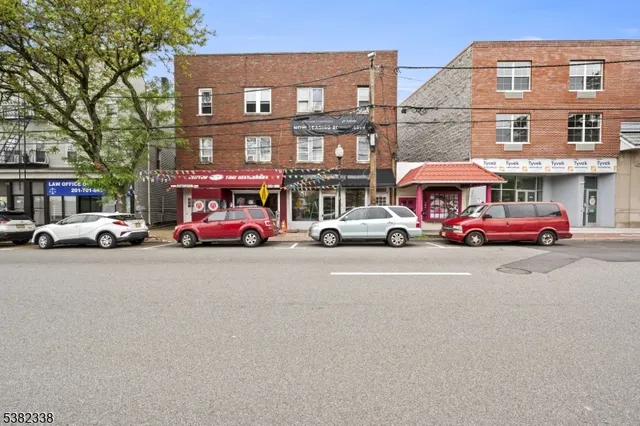 a car parked in front of a building